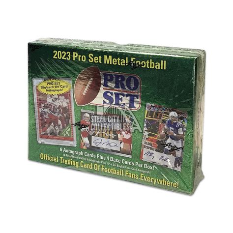 2023 leaf pro set metal football hobby box|2023 pro set metal football cards.